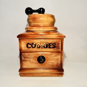 Vintage‎ Mccoy Coffee Grinder Mill Ceramic Cookie Jar 1960s